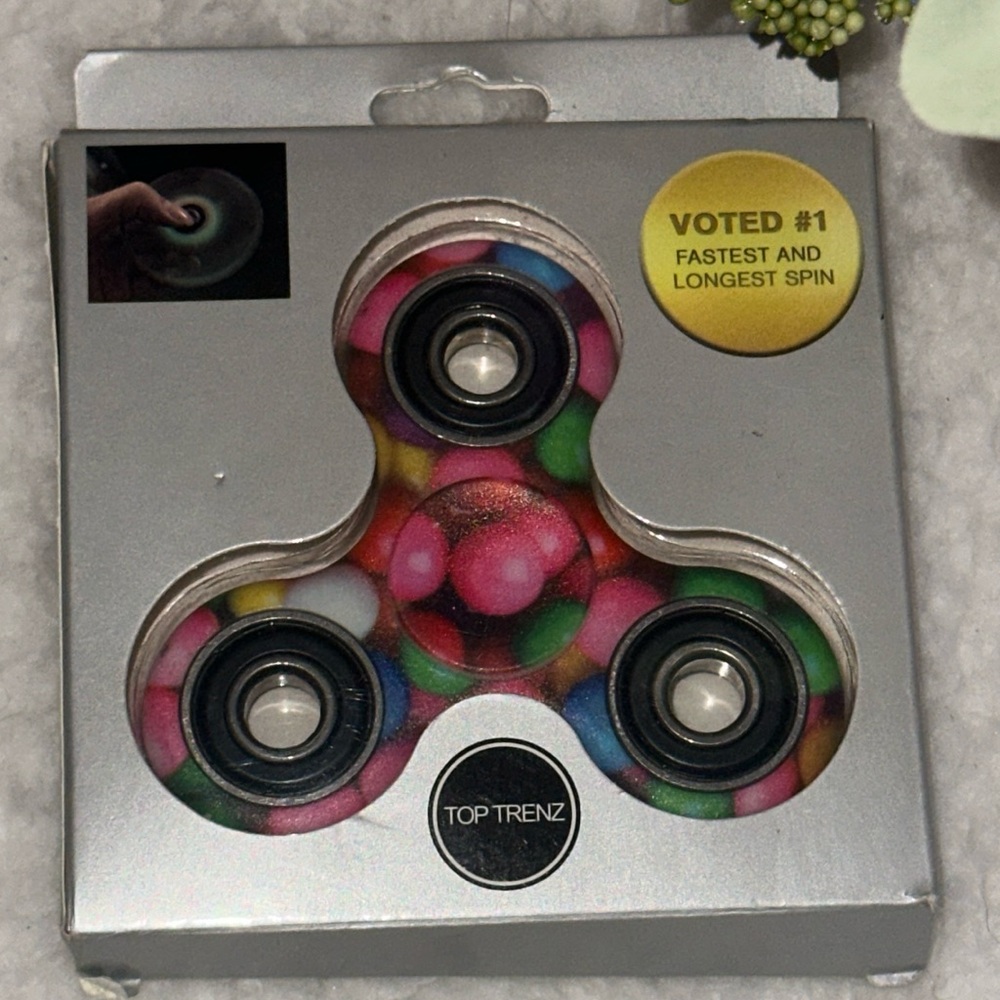 Bubble Gum Pop Fidget Spinner Top Trenz Voted‎ #1 Fastest and Longest Spin Tendz